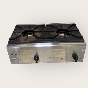22年製 リンナイ 業務用 ガスコンロ RSB-206N 都市ガス 内炎バーナー 厨房機器
