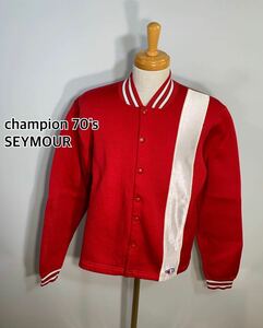 ■champion チャンピオン■SEYMOUR 70's VINTAGE ヴィンテージ ナイロンジャンバー タタキタグ : L