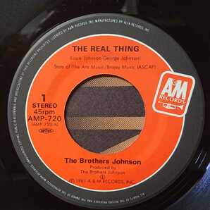 *THE BROTHERS JOHNSON/THE REAL THING'1981国内盤A&M EP*の画像2