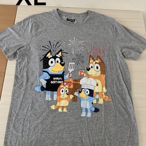家族 Bluey アニメ Tシャツ ブルーイ ビンゴ 半袖 レディース XL