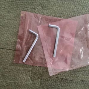 無印良品 MUJI スチールユニットシェルフ用の六角レンチ 2点 未開封品