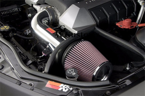 2010-15シボレー カマロ SS V8 6.2L K&N コールドエアーインテーク フィルターエアークリーナー吸気 馬力アップ エアロ マフラ－