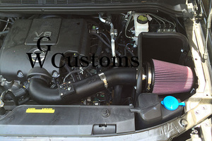 2008- Nissan Titan Armada Armada 5.6L K&N cold air intake filter air cleaner suction horse power up aero muffler 