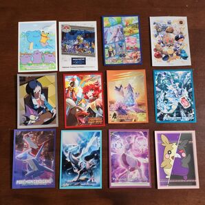 【中古】ポケモン デッキシールド★ポケカ★スリーブ★各1枚(合計12枚)セット