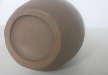 陶器の花器　花入れ　置物　オブジェ　サイズ：口径8㎝　高さ21㎝_画像5