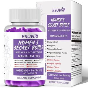 【アメリカ製】膣内潤いサポートカプセル、膣サプリメント デリケートゾーン 膣圧 60カプセル