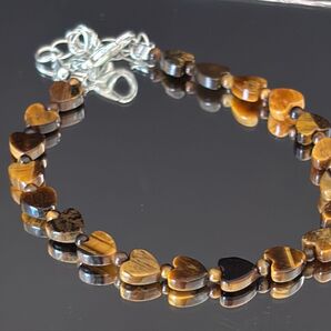 タイガーアイ(虎目石)デザインブレスレット 一点物 パワーストーン