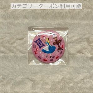 ディズニー Disney 刺繍 缶バッジ