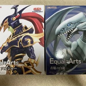 遊戯王 Equal=Arts カオス・ソルジャー&青眼の白龍 ブルーアイズホワイトドラゴン フィギュア