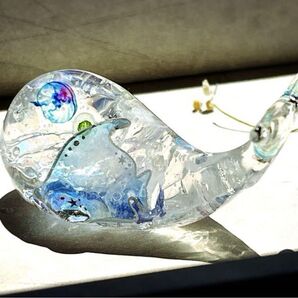 海クジラの盛り塩オルゴナイト【水晶】