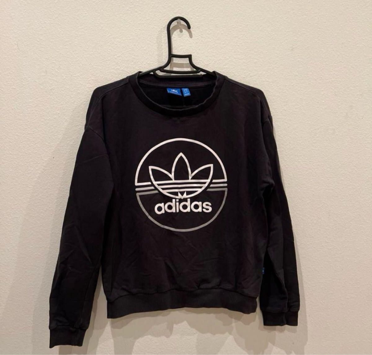 adidas 黒スウェット M トレーナー スウェット アディダス 長袖