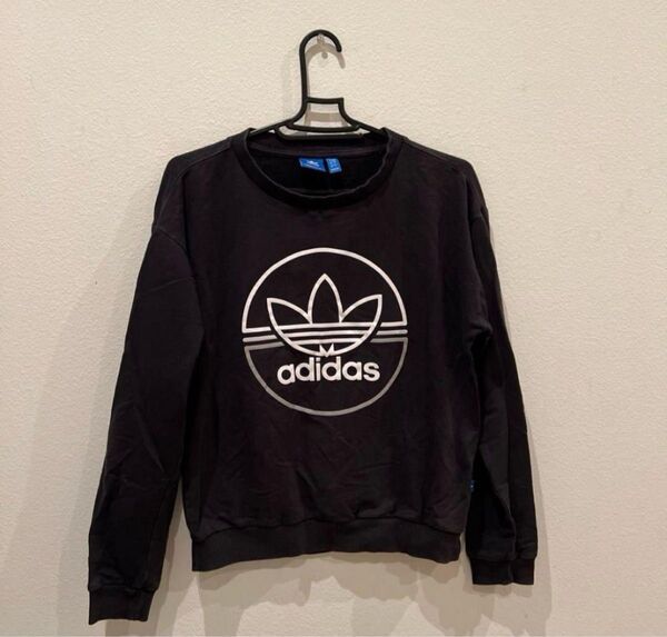 adidas 黒スウェット M トレーナー スウェット アディダス 長袖