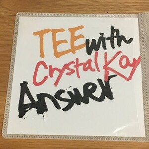 Answer(with Crystal Kay) TEE　歌詞カードとディスクのみです 　【レンタル落ち】　(TT6）