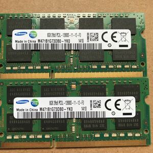 SAMSUNG DDR3L 1600MHzノート用メモリ 8Gx2