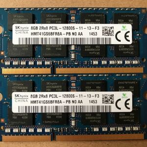 SK hynix DDR3L 1600MHzノート用メモリ 8Gx2