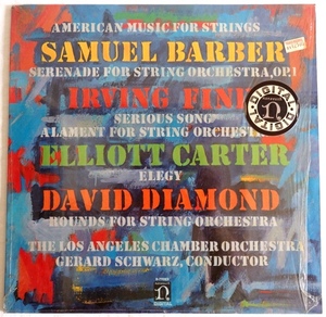 LP AMERICAN MUSIC FOR STRINGS バーバー ファイン カーター ダイアモンド ジェラード・シュワルツ ロサンジェルス室内管 D-79002 米盤