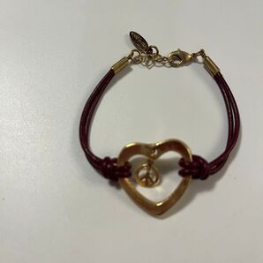 ⑧グアム購入ハート レザーブレスレット ブレスレット アクセサリー