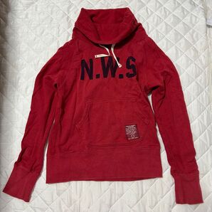 レッド パーカー フーディー カジュアル