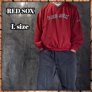 RED SOX ピステ ナイロンジャケット プルオーバー NIKE us古着