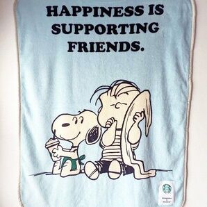 【新品】スタバ×スヌーピー★スターバックス カフェブランケット PEANUTS ブルー★2022年 コラボ第1弾