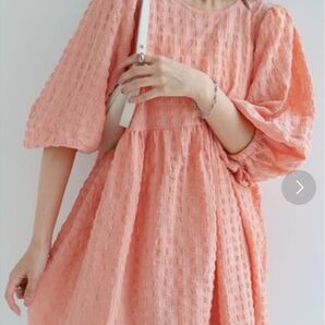 and me 7分袖ワンピーストップス