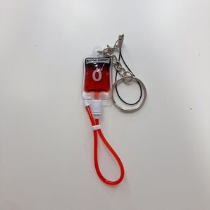 輸血パック 血液型 O型 キーホルダー