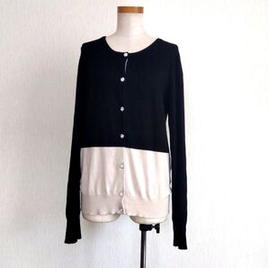 ラインストーンボタン春秋カーディガン