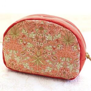 ■ウィリアム・モリスの柄でつくるお気に入りのポーチ&バッグ■キット■ヒヤシンスのファスナーポーチ