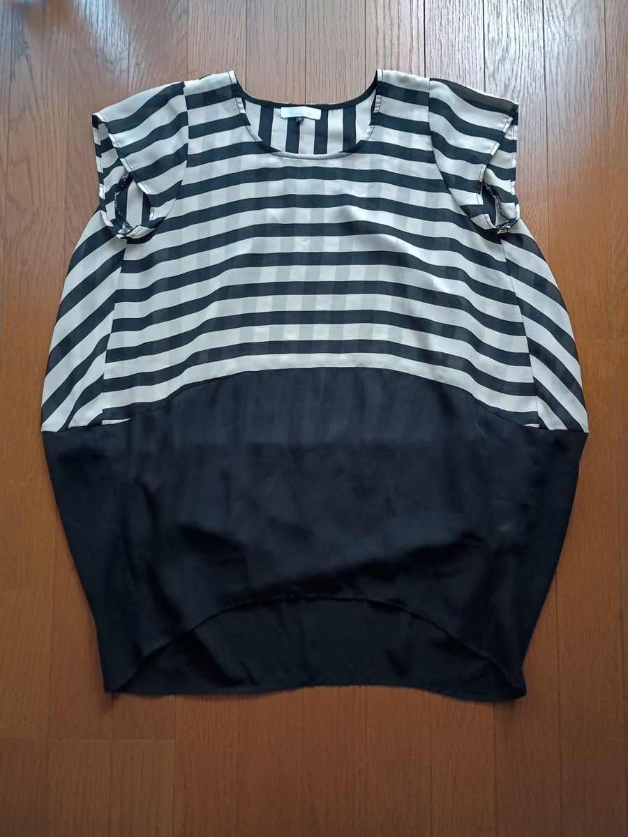 コクーン　 ボーダー柄 トップス　ブラウス　