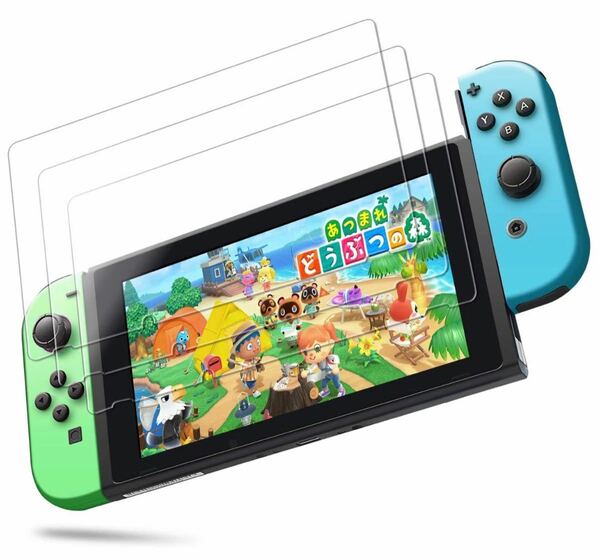 IVSO Nintendo Switch ガラスフィルム3枚セット