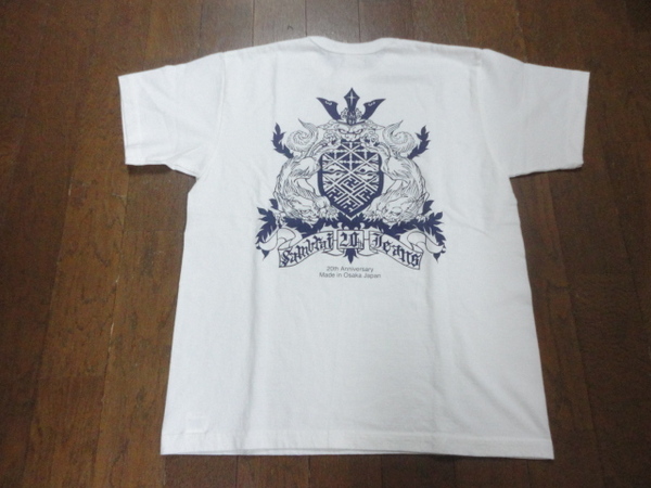サムライジーンズ　WHT/M　限定 20周年記念Tシャツ　SJST20TH-04　SAMURAIJEANS
