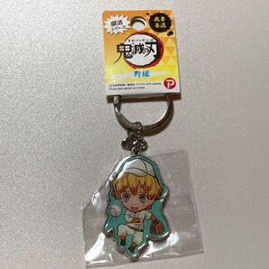 鬼滅の刃 部活シリーズ 野球 我妻善逸 メタルキーホルダー キーホルダー キーリング
