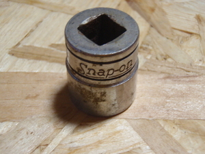 スナップオン 3/8sq 9.5差込角 F-201 12角 5/8inch インチ シャローソケット 1966年以前製 旧ロゴ Shallow Socket sq Drive inch point