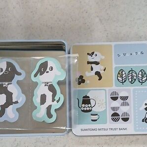 三井住友信託銀行 シジミクル 犬柄 マスキングテープ メモ帳のセット 未使用です