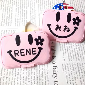 ビタット 名前入り おしりふき ふた スマイル ニコちゃん 出産祝い プレゼント 名入れ