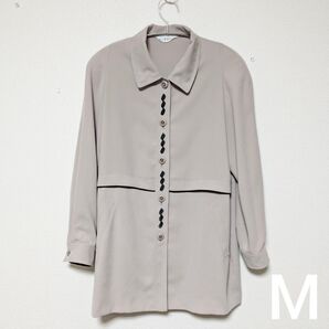 salire サリア Mサイズ ロングブラウス チュニックブラウス 婦人服 ブラウス 長袖 ベージュ 9AR 50代 60代