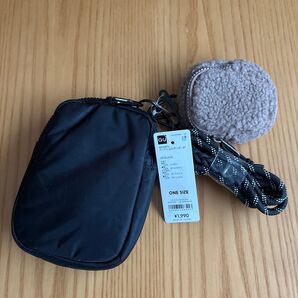 GU コードショルダーポーチ 黒