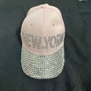 NEW YORK ロゴ キラキラ キャップ ピンク