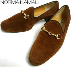 no- maca Mali NORMAKAMALI suede bit Loafer 6(23.5cm corresponding )( lady's )[ used ]