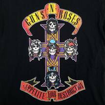 魅惑のバンドT特集! 新品『Avail(アベイル) × Artist』“GUNS N' ROSES(ガンズアンドローゼズ)” 半袖Tシャツ ブラック サイズL／ロックT_画像4