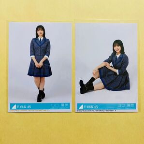 日向坂46 3期 山口陽世 生写真 セット ヒキ 座り 全身 お願いバッハ