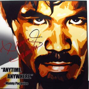 【新品 No 266】 ポップアートパネル マニー パッキャオ