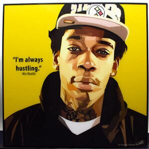 【新品 No 29】ポップアートパネル With Khalifa ウィズカリファ