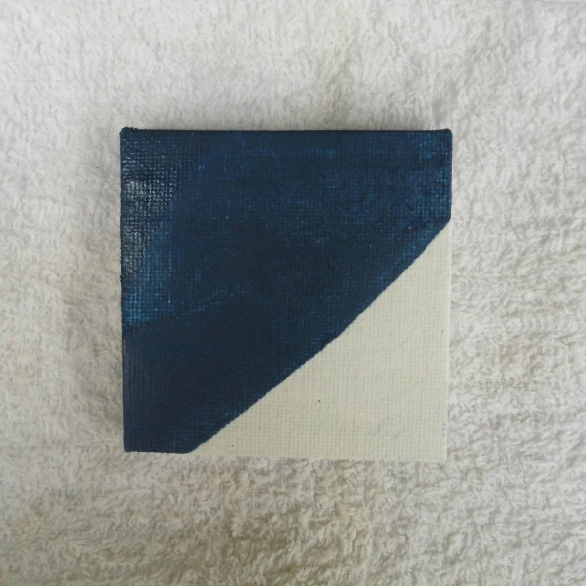 □ Картина маслом Синяя серия / Маленькое произведение 20.09. б, Рисование, Картина маслом, Абстрактная живопись
