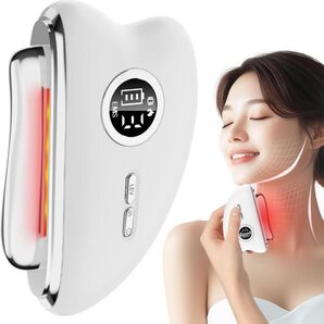 【2025人気電動カッサプレート】 美顔器 EMS微電流+振動+温熱 カッサ LED表示 美顔美肌