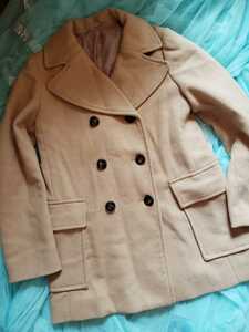  prompt decision GU Camel beige pea coat lady's S-M