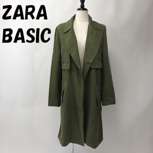 【人気】ZARA BASIC/ザラ ベーシック スプリング コート カーキ サイズXS レディース/S716