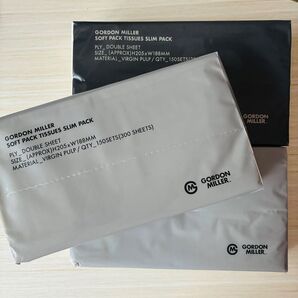 GORDON MILLER ゴードンミラー ソフトパックティッシュ ダークグレイ