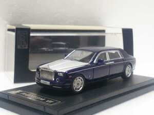 1/64 ロールスロイス ファントムⅦ ネイビー シルバーストライプ Rolls Royce Phantom 7 ホイール付属