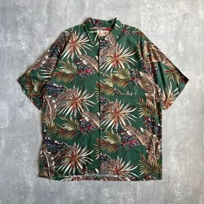 90s IMAGE MAGIC トロピカル柄 レーヨン100%シャツ 韓国製